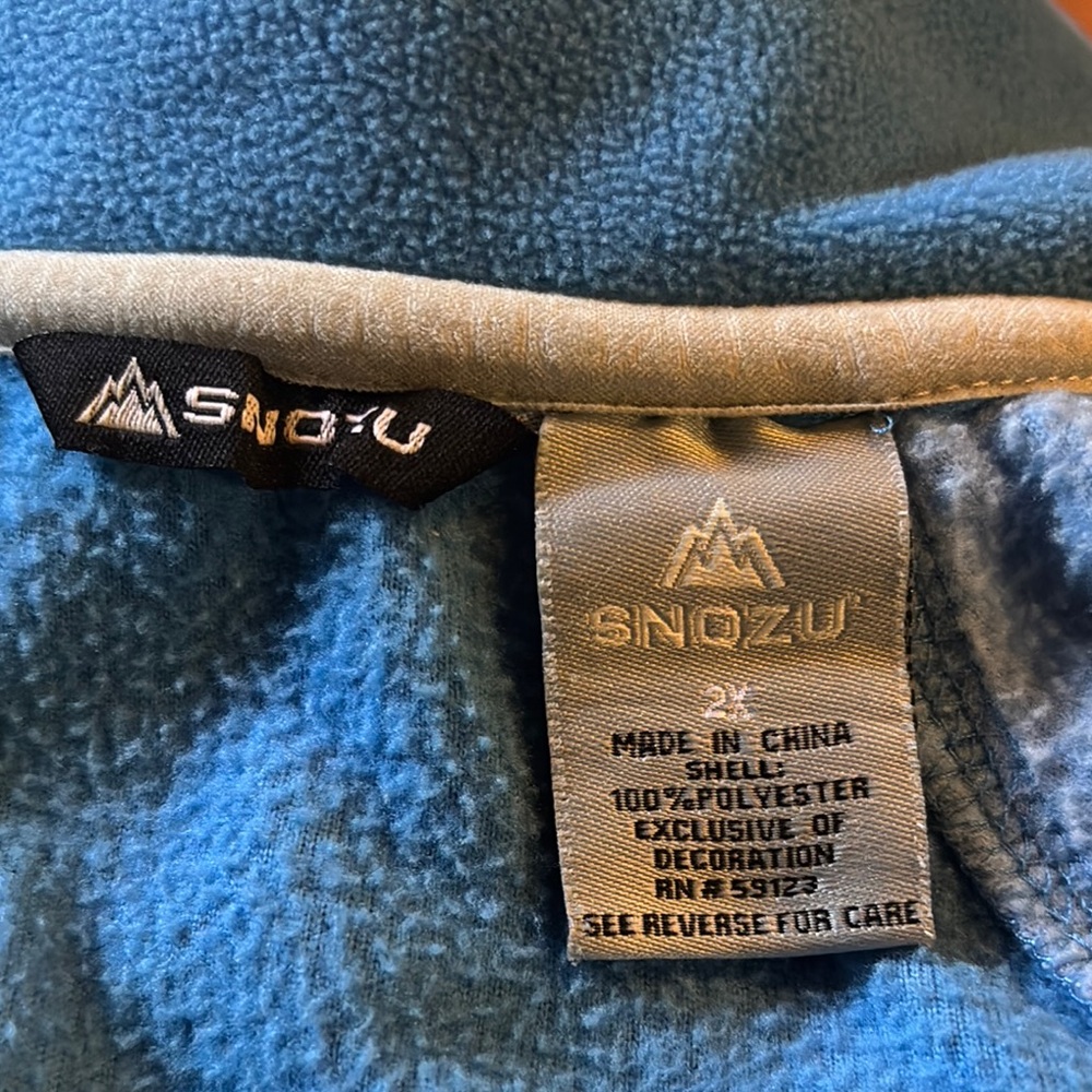 Snozu Teal Fleece Jacket - Picture 2 of 4